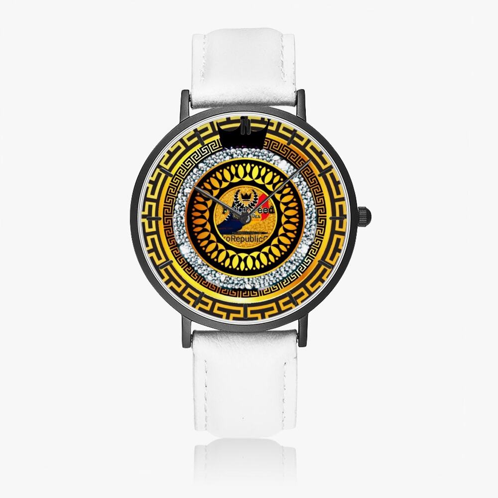 kokorepublic 163. Hot Selling Ultra-Thin Leather Strap Quartz Watch